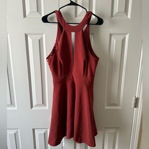 C/MEO Collective Rust Sleeveless Dress